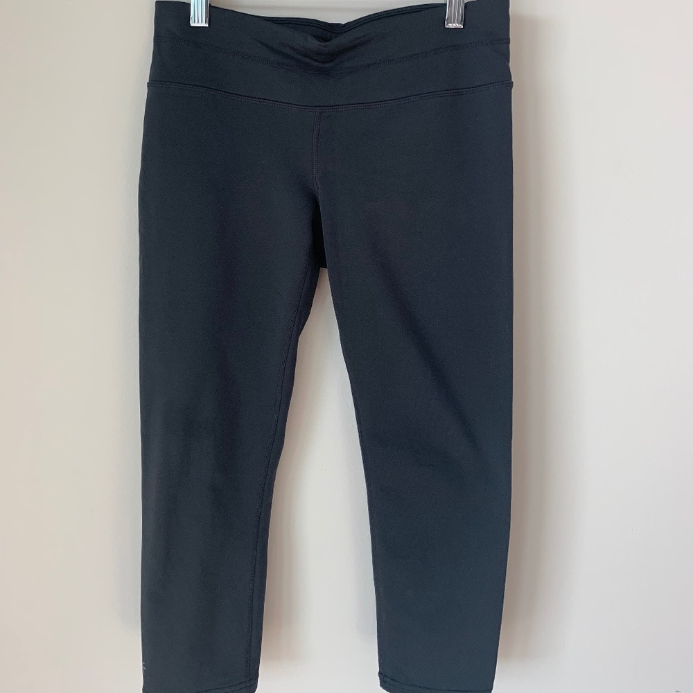 Athleta Sonar Capri, Crop Leggings, Gray, Size S